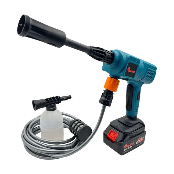 Fixonic Be-Welt BHD02 Şarjlı Yıkama Makinesi ve Şarjlı Mini Kompresör Çantalı Set - Resim 2