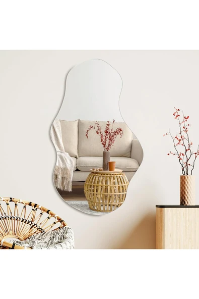 CG HOME Dalga Ayna, Asimetrik Ayna, Duvar Aynası, Konsol Aynası, Lavabo Aynası, Pinterest Ayna, Holl Aynası ürün görseli
