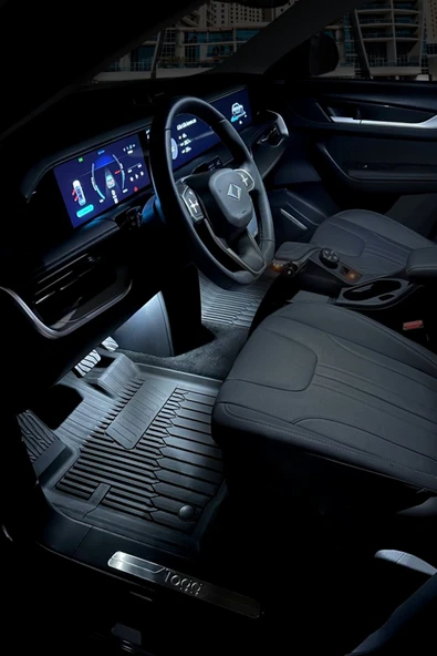 Sahler Togg Sedan T10F 2025 + 4.5D Havuzlu Paspas Siyah Premium Seri - Resim 2