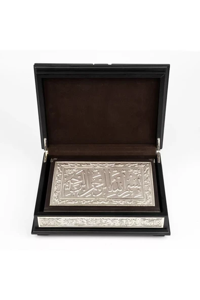 Gümüş Sandıklı Kanatlı Kur'an (ÇANTA BOY) - Resim 2