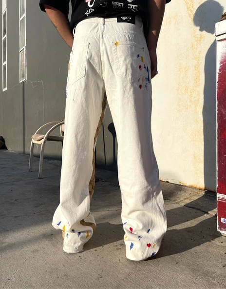 Ultra Premium UN Design Splash Baggy Kot Pantolon - 2