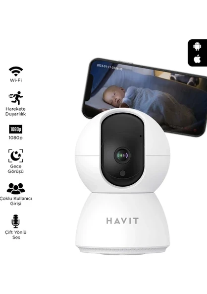 Havit IPC20 Smart 360 1080P Gece GörüşLÜ (Havit Türkiye Garantili) ürün görseli