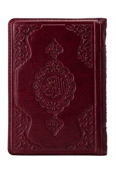 Çanta Boy Kur'an-ı Kerim (BORDO, YALDIZLI, KILIFLI, MÜHÜRLÜ, 2 RENK BASKI) ürün görseli