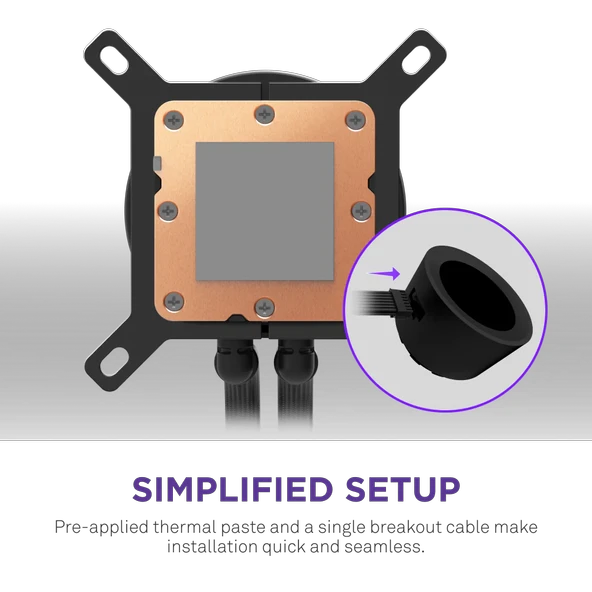 NZXT Kraken Plus 360 AIO LCD 360mm Siyah Sıvı İşlemci Soğutucusu RL-KN360-B2 - Resim 5