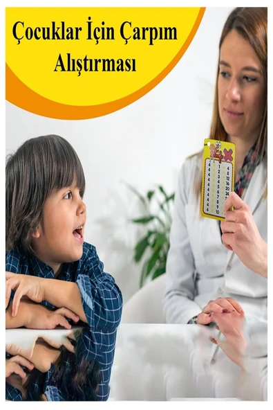 Zincirli Çarpım Tablosu 3 Adet 7x12 cm Büyük Cep Zircirli Çarpım Tablosu Yaz Sil Özellikli Çarpım Tablosu Kartları Karne - Resim 2