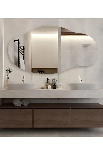 CG HOME Boy Aynası, Asimetrik Ayna, Banyo Aynası, Asimetrik Boyayna, Duvar Aynası ürün görseli