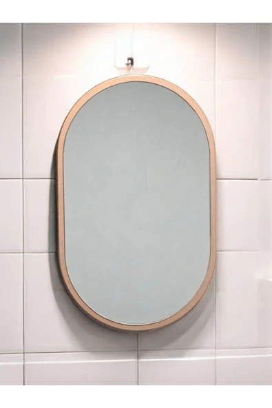 CG HOME Masa Aynası, Çerçeveli Ayna, Duvar Aynası, Minyatür 40x25 CM - Resim 4