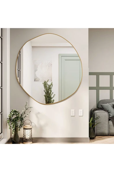 CG HOME ARYA 100 cm ayna asimetrik ayna, dekoratif ayna, duvar aynası banyo aynası holl aynası ürün görseli
