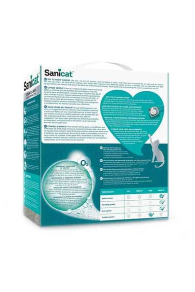 Sanicat Strong Clumps Ekstra Güçlü İnce Taneli Kedi Kumu 10 kg - Resim 2