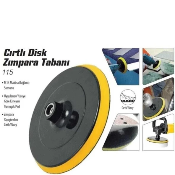 SGS 285 Deliksiz Cırtlı Zımpara Pedi 115mm - Resim 2