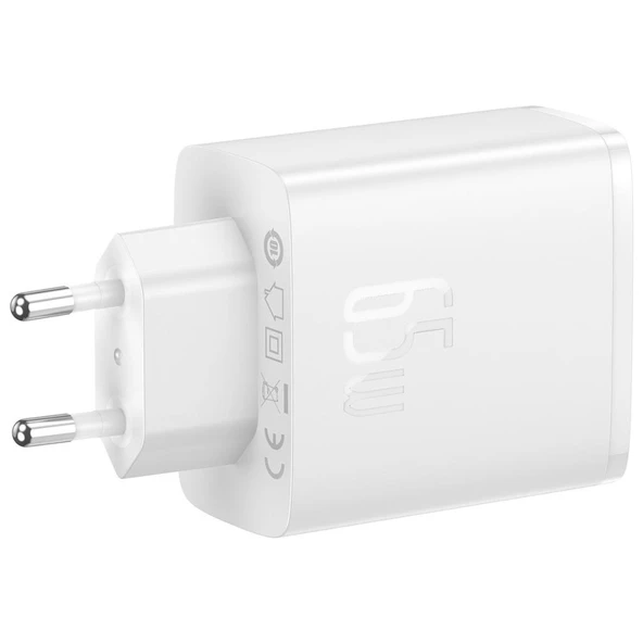 Baseus Cube Pro 65W Şarj Cihazı Beyaz - Resim 4