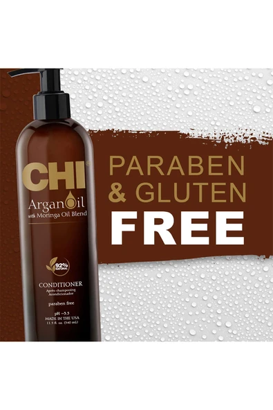 CHI Argan Oil Nemlendirici ve Güçlendirici Saç Kremi 340ML - 6