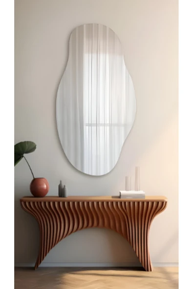 CG HOME Boy Aynası, Asimetrik Ayna, Banyo Aynası, Asimetrik Boyayna, Duvar Aynası - Resim 2