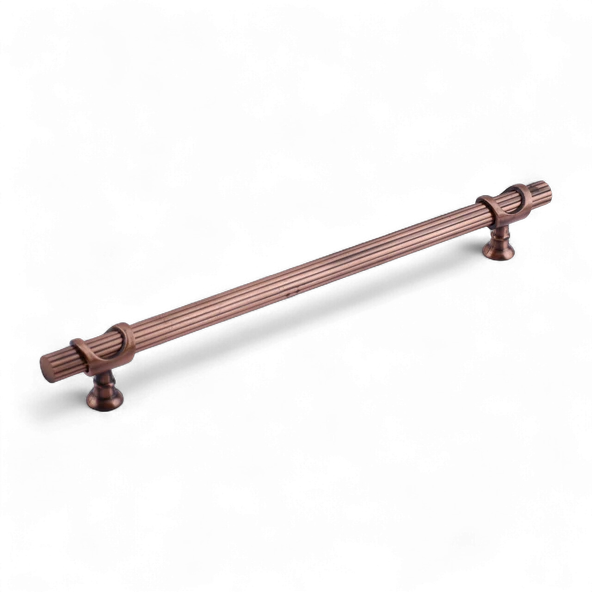 Arsin Çizgili Soft Antik Bakır 224 mm Metal Mobilya Çekmece Dolap Kapak Kulpu Dayanıklı Kulpları - Resim 5