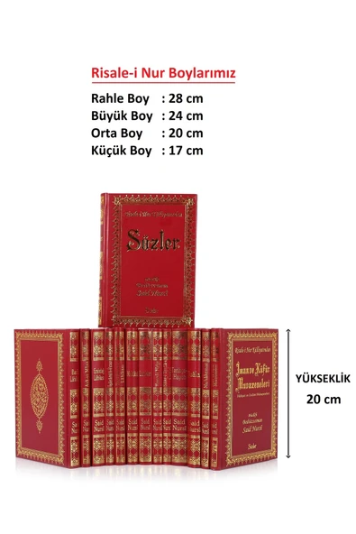 Asa-yı Musa Sözler Neşriyat Bediüzzaman Said Nursi Orta Boy 14-20 Cm Vinleks Kapak - Resim 7