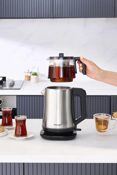Homend Royaltea Elegant 1777H Inox Çay Makinesi - Resim 2