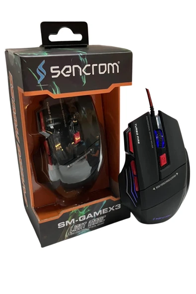 SNRELK RGB IŞIKLI GAMİNG MOUSE 8001600/2400/3200 DPİ OYUNCU MOUSE - Resim 4