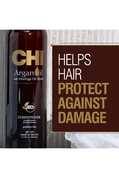 CHI Argan Oil Nemlendirici ve Güçlendirici Saç Kremi 340ML - 4