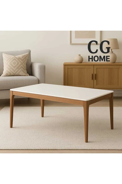 CG HOME Mono Orta Sehpa %100 Ahşap Lake Boya - Resim 2