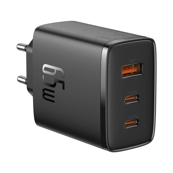 Baseus Cube Pro 65W Şarj Cihazı Siyah ürün görseli