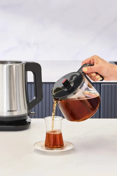 Homend Royaltea Elegant 1777H Inox Çay Makinesi - Resim 6