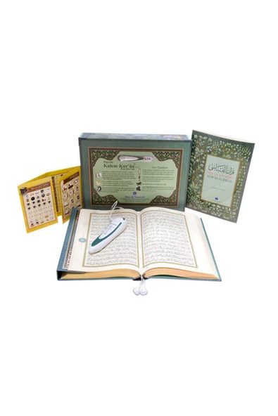 Kuran Okuyan Kalem Seti (yeşil, Orta Boy, Lüks Kutulu) ürün görseli