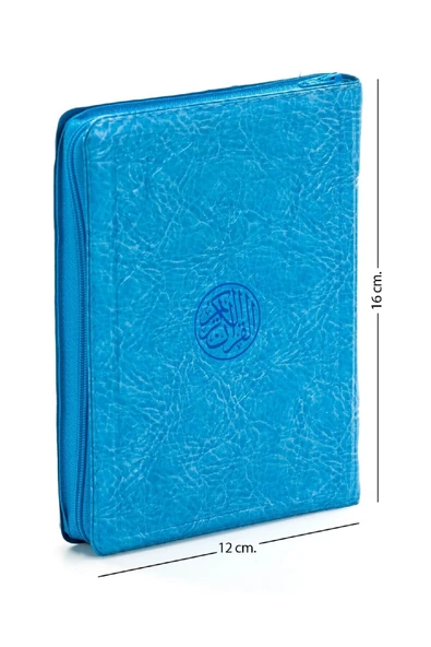 Benim Kuranım - Sade Arapça - Çanta Boy - Mavi - Kılıflı - Mühürlü - Bilgisayar Hatlı ürün görseli