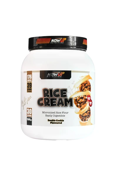 NOWUP NUTRITION Rice Cream - Double Cookie: Kurabiye Aromalı Pirinç Kreması (1500gr, 30 Porsiyon) ürün görseli 1