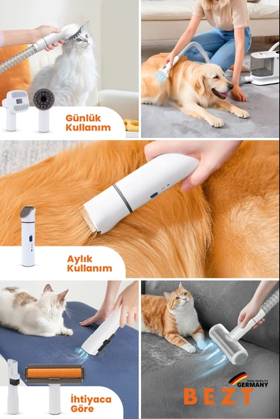 Bezt Pro Groom Evcil Hayvan Kedi Köpek Bakım Seti - Resim 6