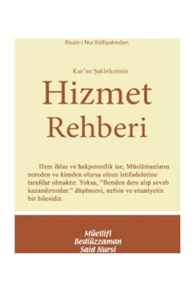 Hizmet Rehberi Cep Boy ürün görseli