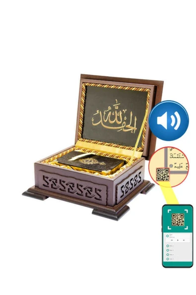 Ahşap Kutulu Kur'an-ı Kerim (0123 - Çanta Boy) - Resim 5