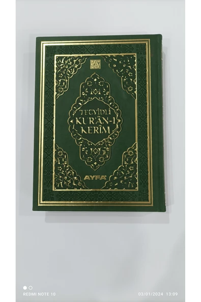 Tecvitli Kuranı Kerim Orta Boy Kuran Renkli Tecvit - Hediye Kuran-ı Kerim Çeyizlik Gelin Damat ürün görseli