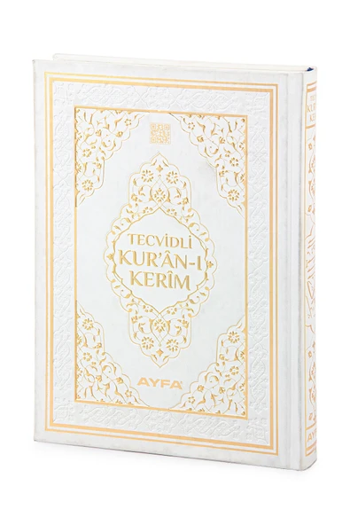 Tecvidli Kuranı Kerim - Termo Deri - Rahle Boy - Beyaz Renkli - Ayfa Yayınevi - Bilgisayar Hatlı ürün görseli