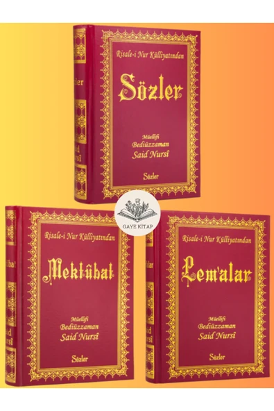 Risalei Nur Külliyatı En Çok Okunan 3 Kitap Sözler - Lemalar - Mektubat Set ( Büyük Boy ) ürün görseli