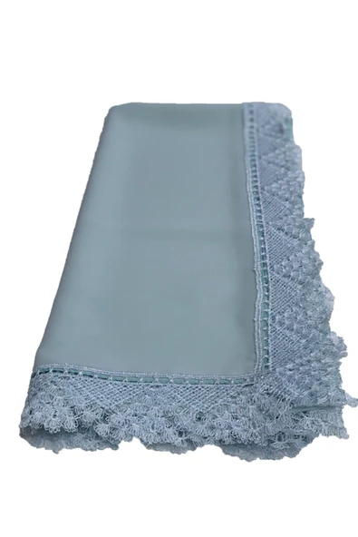 Baş Örtüsü Iğne Oyası Namaz Örtüsü, Mevlüt Örtüsü Bebe Mavi ürün görseli