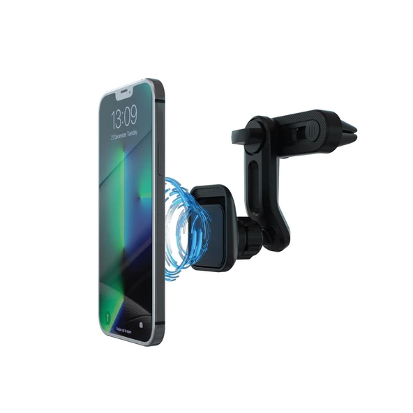 Polosmart PBS141 Manyetik Telefon Tutucu 360 Derece Hareketli Çift Sabitleyicili Siyah