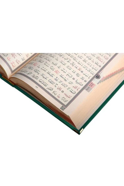 Orta Boy Kadife Kutulu Kuranı Kerim Ktp.hyr.00s.921.00005 Yeşil - Resim 2