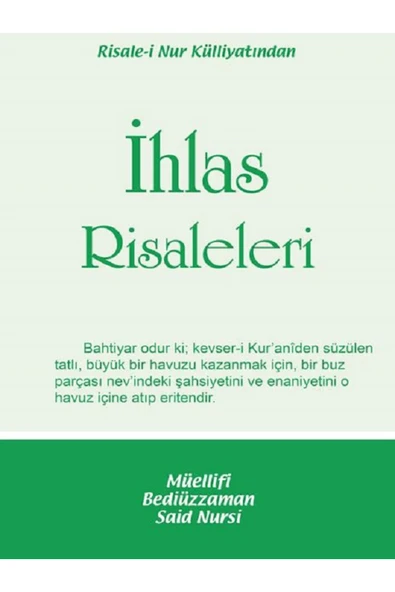 İHLAS RİSALESİ ORTA BOY KARTON KAPAK ürün görseli