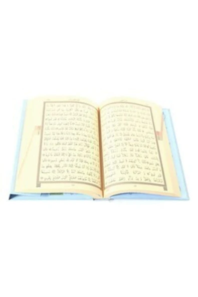 Orta Boy Kuranı Kerim 2 Renkli Mavi Mühürlü - Resim 3