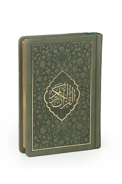 Büyük Cep Boy Hakiki Deri Kur'an-ı Kerim (YEŞİL RENK) ürün görseli