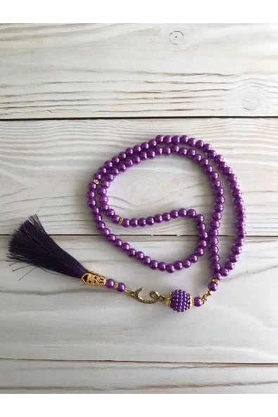 Termo Deri Kuran-ı Kerim Lüks Şal Tafta Seccade Inci Tesbih Çeyizlik Bohça Ev Konsept - Resim 5