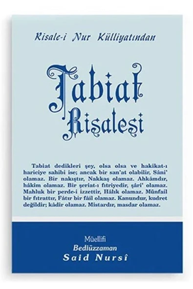 Tabiat Risalesi, Risalei Nur Külliyatından (CEP BOY-KOD:534) ürün görseli