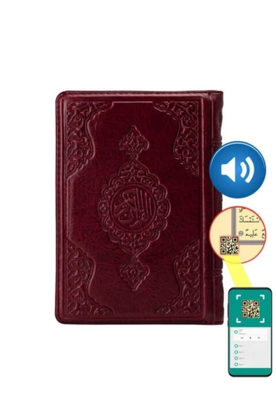 Çanta Boy, Bordo Renk, Ahmet Hüsrev Hattı, Fermuarlı, Kuran'ı Kerim ürün görseli