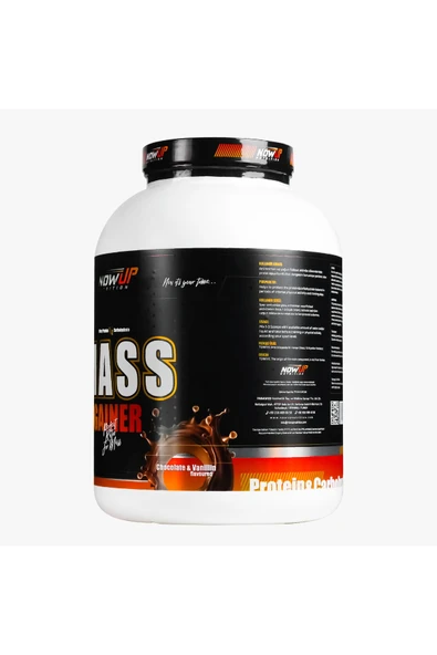 NOWUP NUTRITION Mass Gainer | Kas Gelişimi Ve Kilo Artışı | 4020 gr | Çikolata & Vanilya Aromalı - Resim 4
