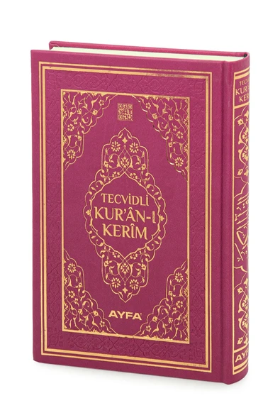 Tecvidli Kuranı Kerim - Termo Deri - Orta Boy - Fuşya Renkli - Ayfa Yayınevi - Bilgisayar Hatlı ürün görseli
