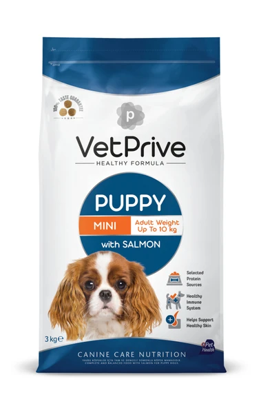 Vet Prive Mini Puppy Salmon Yavru Köpekler için Somonlu Mama 3 Kg ürün görseli