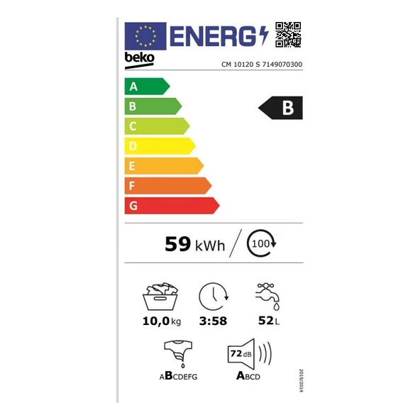 Beko cm 10120 S Çamaşır Makinesi - Resim 5