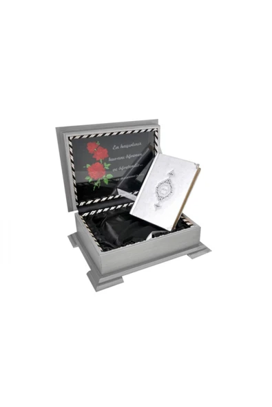 Kuranı Kerim - Ahşap Kutulu - Hediyelik - Sade Arapça - Çanta Boy - Hayrat ürün görseli