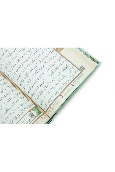 Tecvidli Kuranı Kerim - Termo Deri - Orta Boy - Turkuaz Renkli - Ayfa Yayınevi - Bilgisayar Hatlı - Resim 4