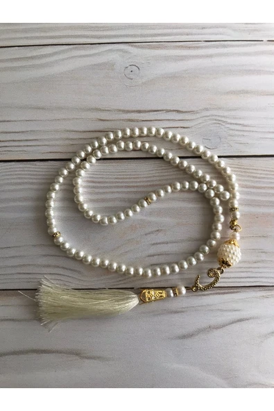 Termo Deri Kuran-ı Kerim Lüks Şal Tafta Seccade Inci Tesbih Çeyizlik Bohça Ev Konsept - Resim 4